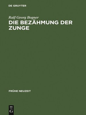 cover image of Die Bezähmung der Zunge